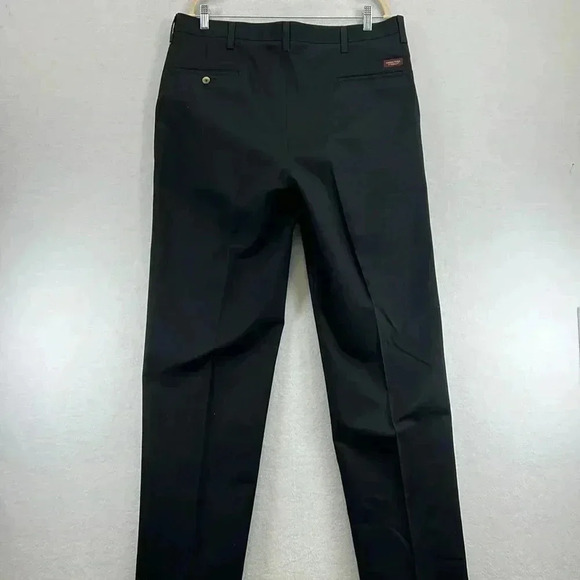 Timber Creek by Wrangler Men’s Pleated Pants 34 x 38 Black Cotton NWT - Picture 5 of 11